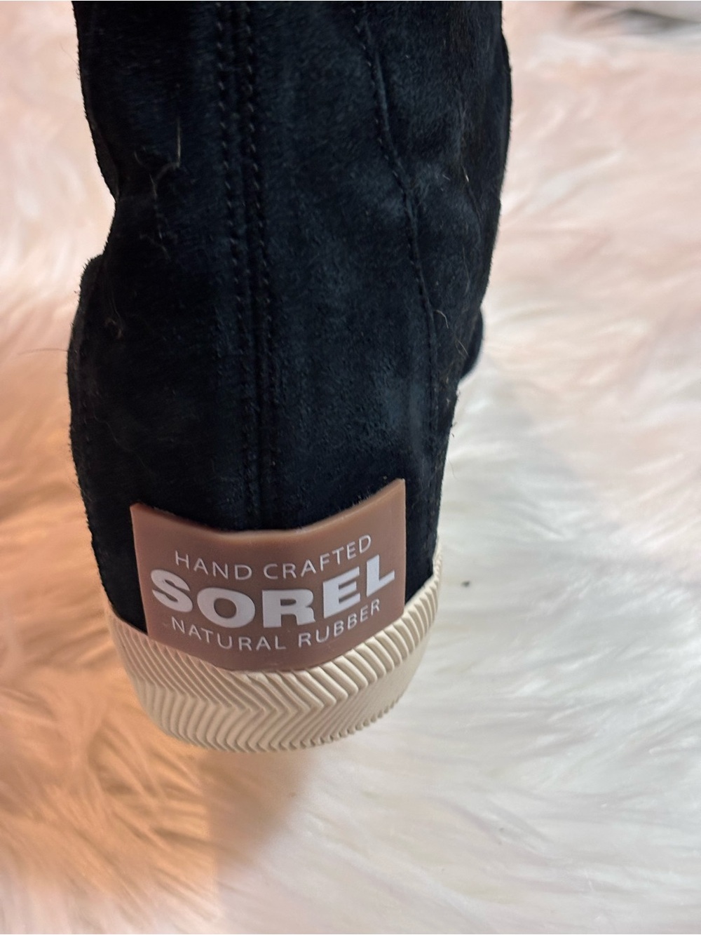 Sorel Black Suede Lace-Up Wedge Booties - Picture 3 of 8